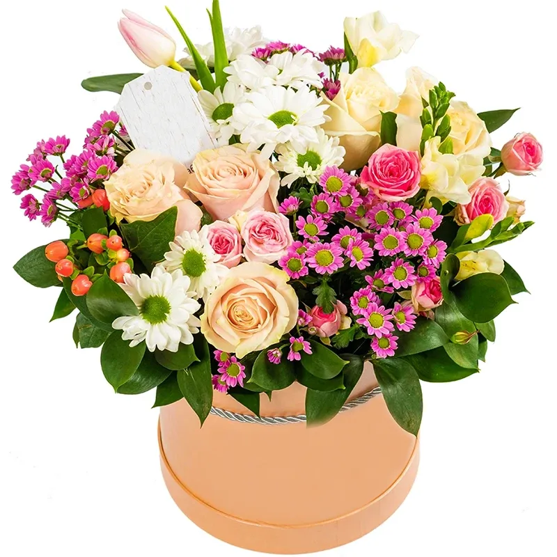 Цветы в коробке Дышу тобой